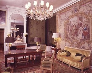 Een ontvangstruimte in de Grand Trianon